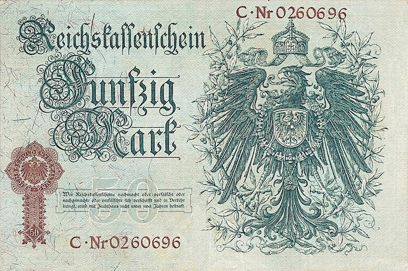 1899 Reichskassenschein 20 Mark Reproduction Note