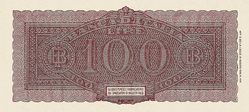 “Italy Italia Turrita Issue 500 Lire replica P.76 banknote”