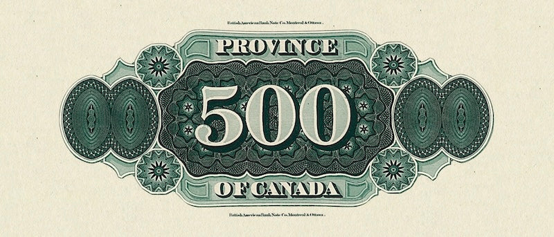 Province of Canada, 1 - 500 Dollars, 1866, P.1 - P.7A, Complete Set REPLICA My Store