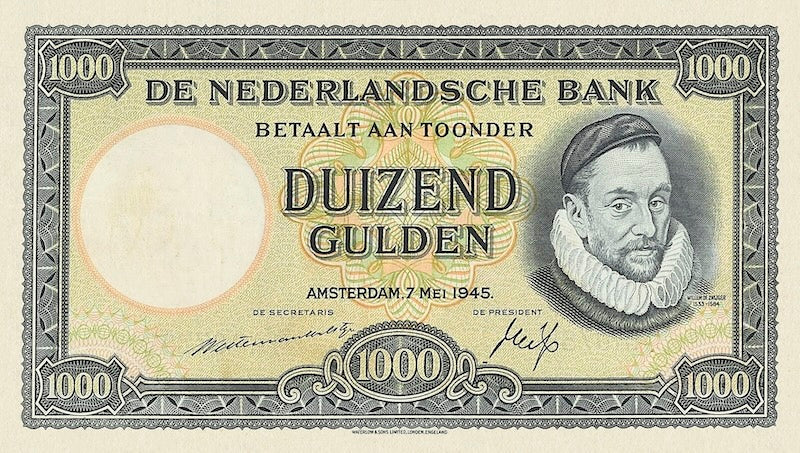 Netherlands, Nederlandsche Bank, 1000 Gulden, 1945, P.80 REPLICA My Store