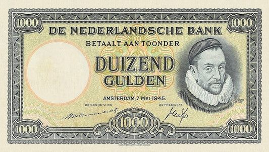 Netherlands, Nederlandsche Bank, 1000 Gulden, 1945, P.80 REPLICA My Store