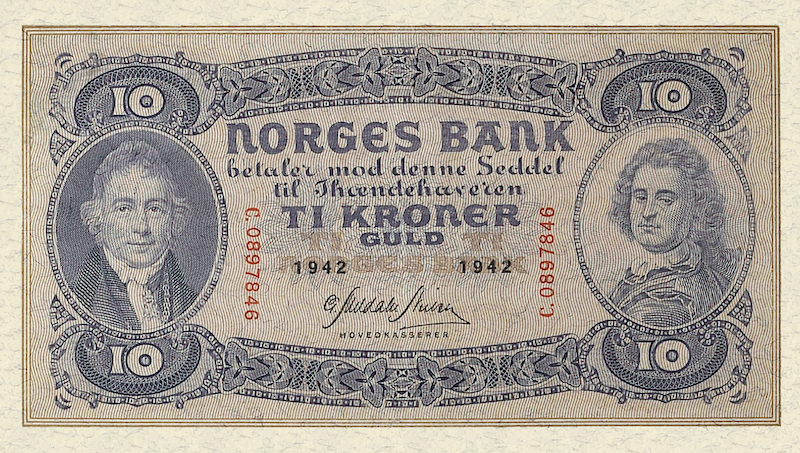 Norway, Norges Bank, Christie Issue 5 - 1000 Kroner, 1901 - 1945, P.7 - P.12 REPLICA My Store