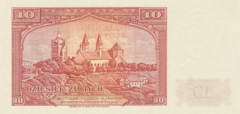 Poland, Government in Exile, Bank Polski, 1 - 500 Zlotych, 1939, P.79 - P.88, Complete Set REPLICA Old Currency Replicas