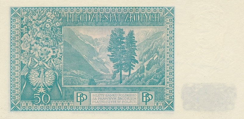 Poland, Government in Exile, Bank Polski, 1 - 500 Zlotych, 1939, P.79 - P.88, Complete Set REPLICA Old Currency Replicas