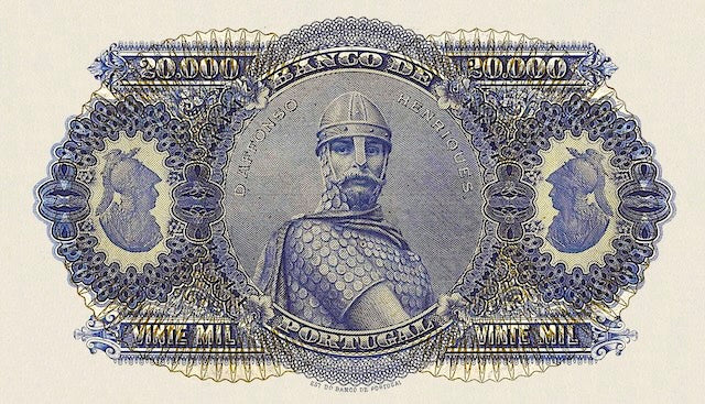 Portugal Banco de Portugal 1903–1910 replica banknote set