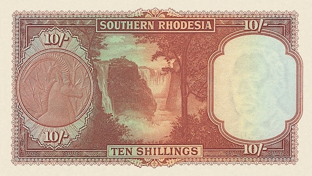 Southern Rhodesia KGVI 1939 complete replica banknote set
