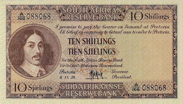 South Africa, 10 Shillings, 1 - 100 Pounds, Dutch & Afrikaans 1948, P.90 - P.101, Complete Set REPLICA My Store