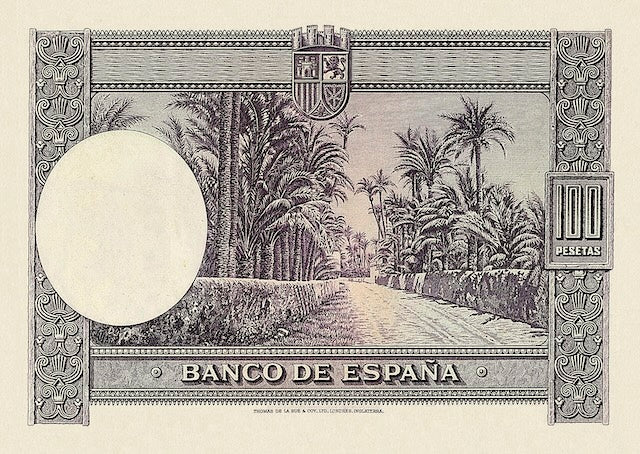 Spain, Barcelona Republican Issues, 100 & 5000 Pesetas, 1938, P.90 - P.92, Complete Set REPLICA My Store