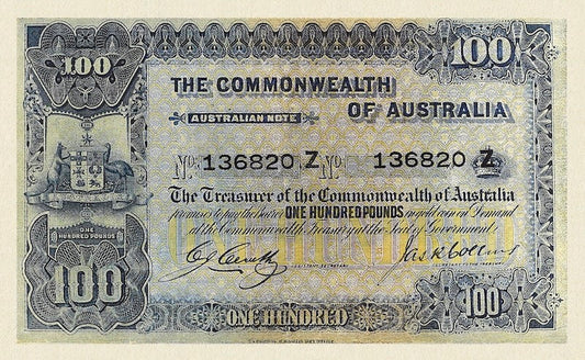Australia, Treasury Issues, 1/2 Sovereign, 1 - 100 Pounds, 1913 - 1918, P.3 - P.9, Complete Set REPLICA My Store