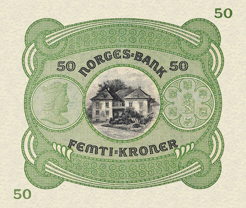 Norway, Norges Bank, Christie Issue 5 - 1000 Kroner, 1901 - 1945, P.7 - P.12 REPLICA My Store