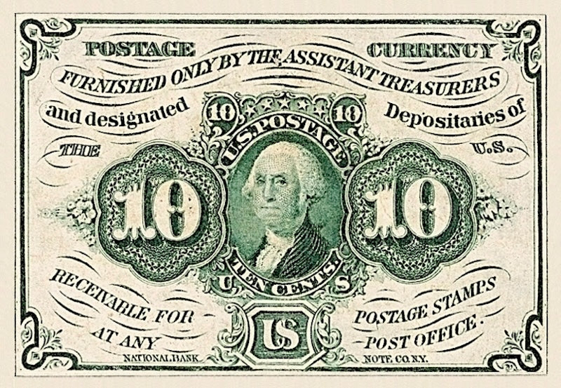 United States, Fractional First & Second Issues, 5 - 50 Cents, 1862 - 1863, P.97 - P.104, Complete Set REPLICA My Store