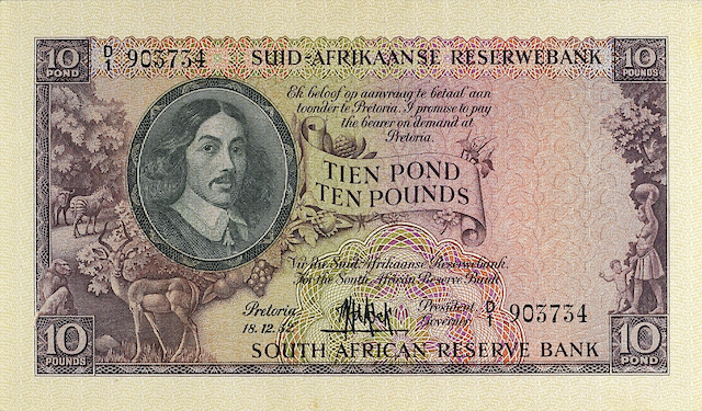 South Africa, 10 Shillings, 1 - 100 Pounds, Dutch & Afrikaans 1948, P.90 - P.101, Complete Set REPLICA My Store