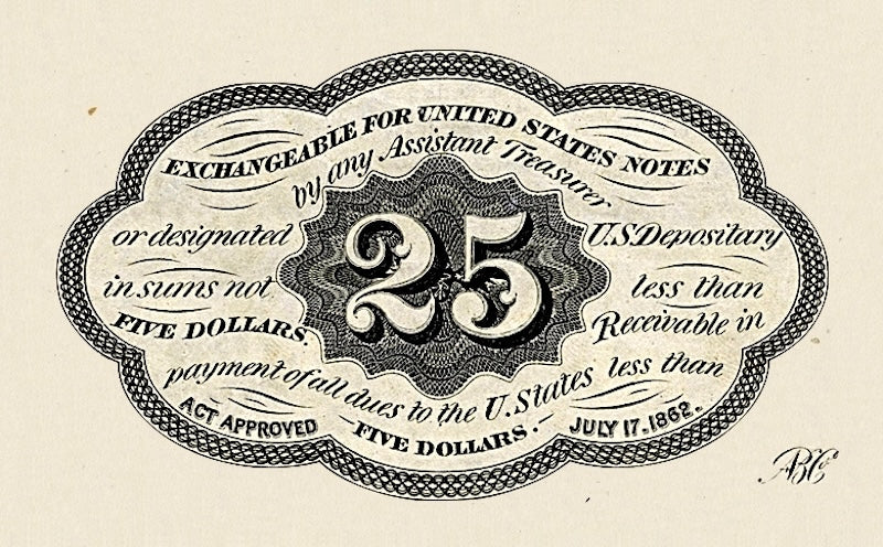 United States, Fractional First & Second Issues, 5 - 50 Cents, 1862 - 1863, P.97 - P.104, Complete Set REPLICA My Store