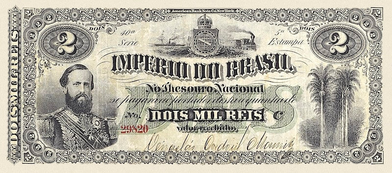 Brazil, Imperio do Brasil, Dom Pedro II,  1 Mil - 500 Mil Reis, 1870 - 1885, P.A244 - P.A249, Complete Set REPLICA My Store