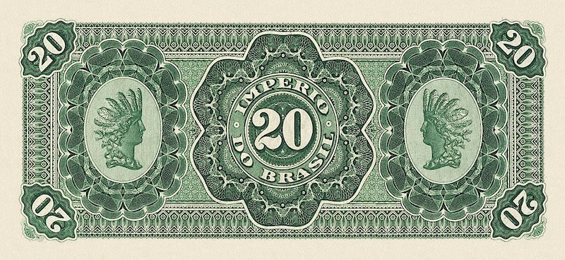 Brazil, Imperio do Brasil, Dom Pedro II, 20 Mil Reis, 1885, Pick Unlisted, REPLICA My Store