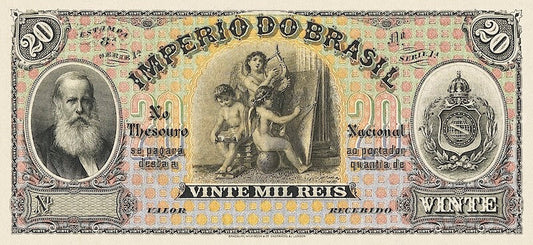Brazil, Imperio do Brasil, Dom Pedro II, 20 Mil Reis, 1885, Pick Unlisted, REPLICA My Store