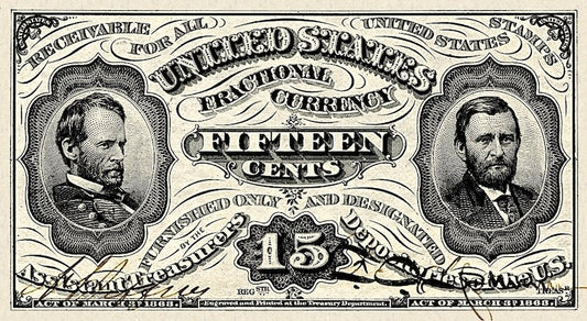 United States, Fractional, 15 Cents, 1863, P.NL (Unissued), REPLICA My Store