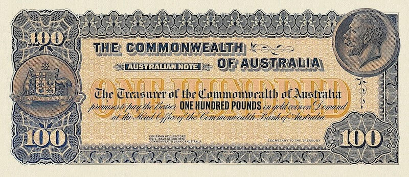 Australia, Commonwealth Treasury Unissued, 50, 100 & 1000 Pounds, 1924, P.NL, REPLICA My Store
