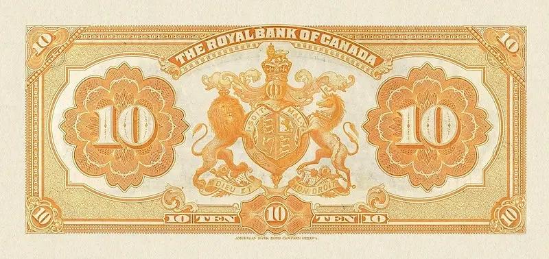Dominion of Canada, The Royal Bank 5 - 100 Dollars, 1913,  P.S1378 - P.S1382, Complete Set REPLICA My Store