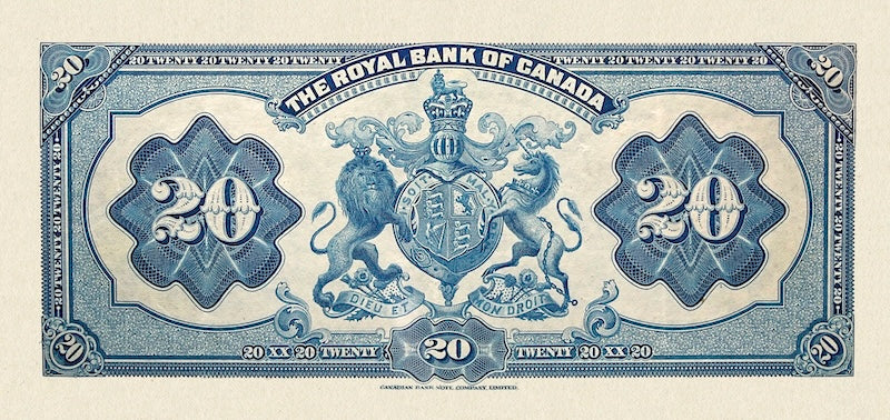 Dominion of Canada, The Royal Bank 5 - 100 Dollars, 1927, P.S1383 - P.S1387, Complete Set REPLICA My Store