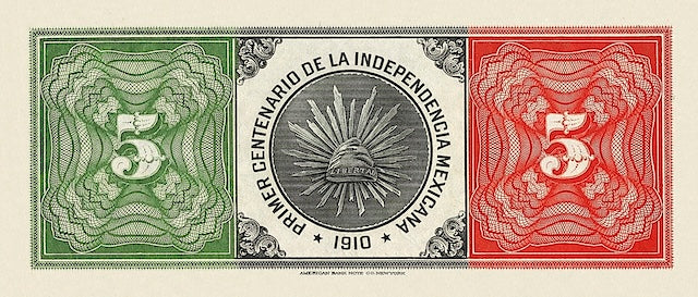 Mexico, Banco Minero, 100th Anniversary of Independence 5 & 10 Pesos, 1910, P.S170 - P.S171, Complete Set REPLICA My Store