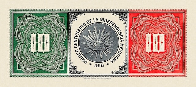 Mexico, Banco Minero, 100th Anniversary of Independence 5 & 10 Pesos, 1910, P.S170 - P.S171, Complete Set REPLICA My Store