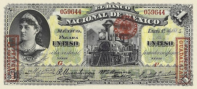 Mexico, Banco Nacional de Mexico, 50 Centavos, 1 - 1000 Pesos, 1913, P.S254 - P.S263, Complete Set REPLICA My Store