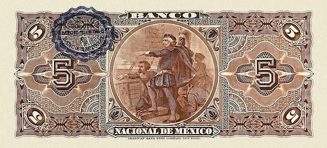 Mexico, Banco Nacional de Mexico, 50 Centavos, 1 - 1000 Pesos, 1913, P.S254 - P.S263, Complete Set REPLICA My Store