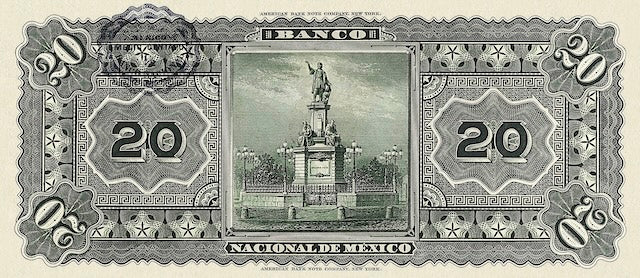 Mexico, Banco Nacional de Mexico, 50 Centavos, 1 - 1000 Pesos, 1913, P.S254 - P.S263, Complete Set REPLICA My Store
