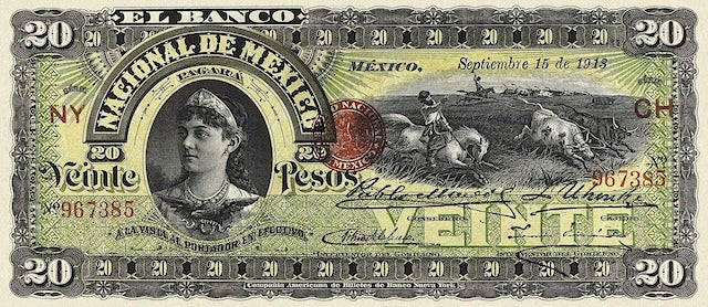 Mexico, Banco Nacional de Mexico, 50 Centavos, 1 - 1000 Pesos, 1913, P.S254 - P.S263, Complete Set REPLICA My Store