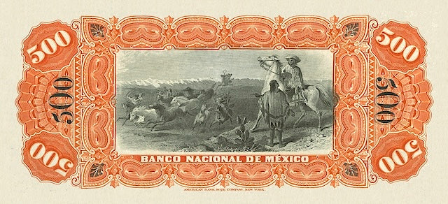Mexico, Banco Nacional de Mexico, 50 Centavos, 1 - 1000 Pesos, 1913, P.S254 - P.S263, Complete Set REPLICA My Store