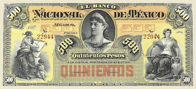 Mexico, Banco Nacional de Mexico, 50 Centavos, 1 - 1000 Pesos, 1913, P.S254 - P.S263, Complete Set REPLICA My Store