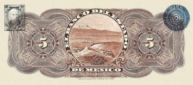 Mexico, Banco del Estado de Mexico, 1 - 1000 Pesos, 1897, P.S329 - P.S337, Complete Set REPLICA My Store
