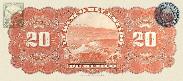 Mexico, Banco del Estado de Mexico, 1 - 1000 Pesos, 1897, P.S329 - P.S337, Complete Set REPLICA My Store