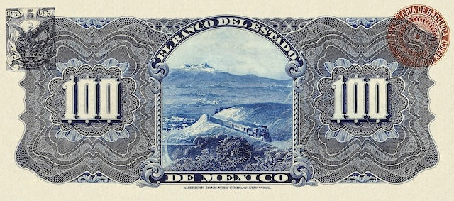 Mexico, Banco del Estado de Mexico, 1 - 1000 Pesos, 1897, P.S329 - P.S337, Complete Set REPLICA My Store
