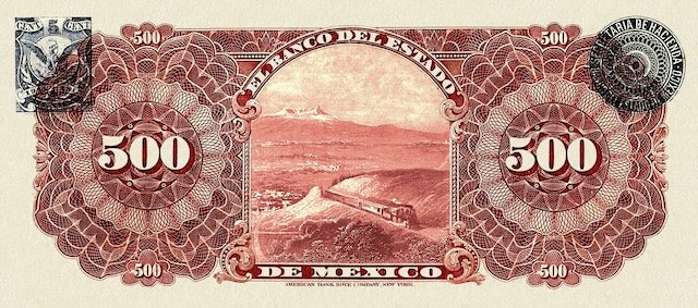Mexico, Banco del Estado de Mexico, 1 - 1000 Pesos, 1897, P.S329 - P.S337, Complete Set REPLICA My Store