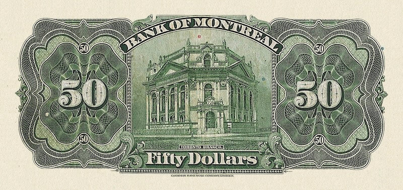 Canada, Bank of Montreal, 5 - 100 Dollars, 1931, P.S553 - P.S557, Complete Set REPLICA My Store