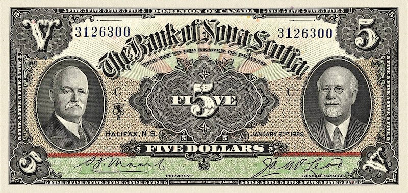 Canada, Bank of Nova Scotia, 5 - 100 Dollars, 1877 - 1929, P.S622 - P.S639, Complete Set REPLICA My Store
