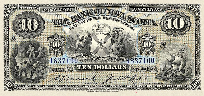 Canada, Bank of Nova Scotia, 5 - 100 Dollars, 1877 - 1929, P.S622 - P.S639, Complete Set REPLICA My Store