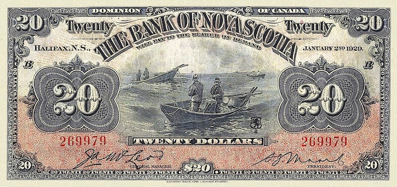 Canada, Bank of Nova Scotia, 5 - 100 Dollars, 1877 - 1929, P.S622 - P.S639, Complete Set REPLICA My Store