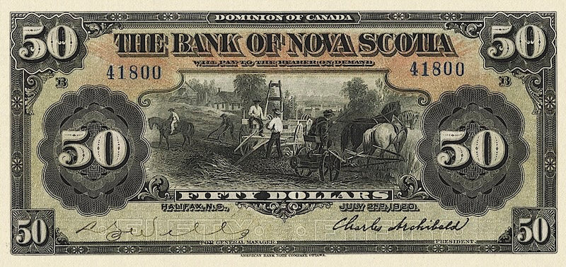 Canada, Bank of Nova Scotia, 5 - 100 Dollars, 1877 - 1929, P.S622 - P.S639, Complete Set REPLICA My Store
