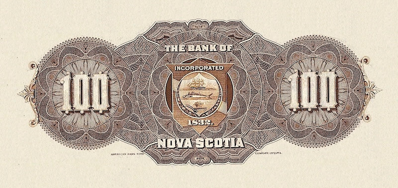 Canada, Bank of Nova Scotia, 5 - 100 Dollars, 1877 - 1929, P.S622 - P.S639, Complete Set REPLICA My Store