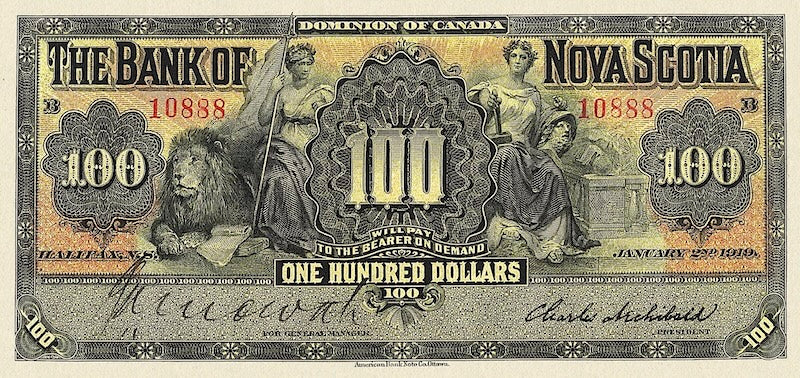 Canada, Bank of Nova Scotia, 5 - 100 Dollars, 1877 - 1929, P.S622 - P.S639, Complete Set REPLICA My Store