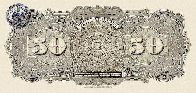 “Mexico 10 Pesos 1915 Constitutional Government replica banknote, P.686”
