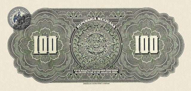 “Mexico 10 Pesos 1915 Constitutional Government replica banknote, P.686”

