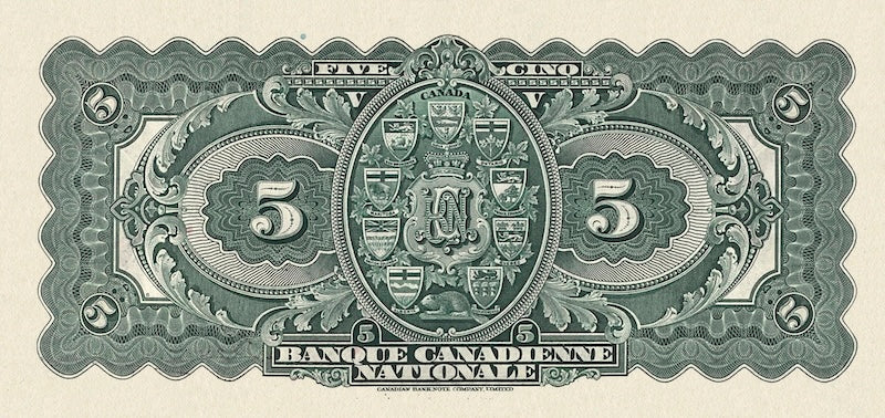 Canada, Banque Canadienne Nationale, 5 - 100 Dollars, 1925, Complete Set REPLICA My Store