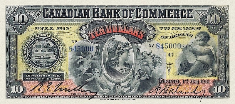 Dominion of Canada, Canadian Bank of Commerce, 5 - 100 Dollars, 1888, Complete Set REPLICA My Store