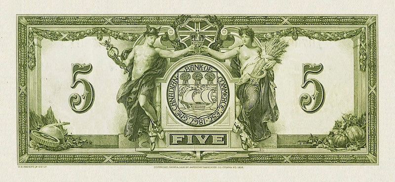 Dominion of Canada, Canadian Bank of Commerce, 5 - 100 Dollars, 1917, Complete Set REPLICA My Store