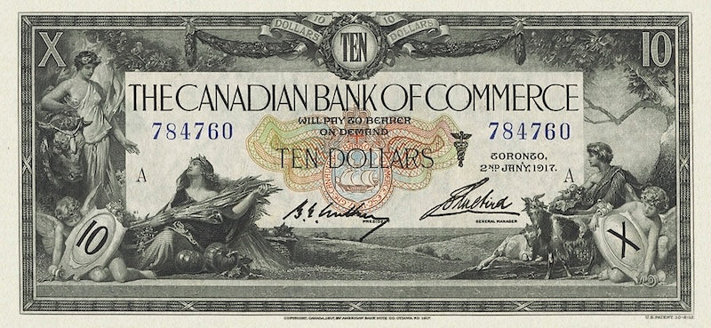 Dominion of Canada, Canadian Bank of Commerce, 5 - 100 Dollars, 1917, Complete Set REPLICA My Store